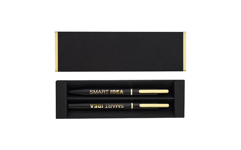 Zestaw piśmienniczy (lustrzany grawer) Treasure, złoty