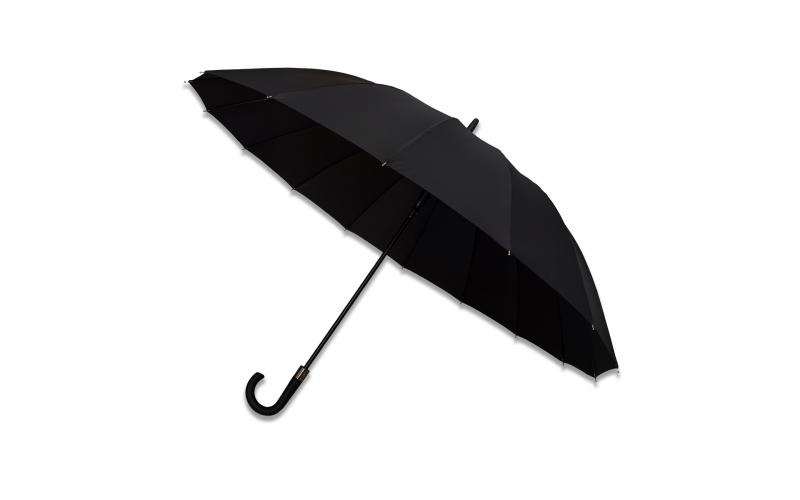 Parasol 16 panelowy Trento, czarny