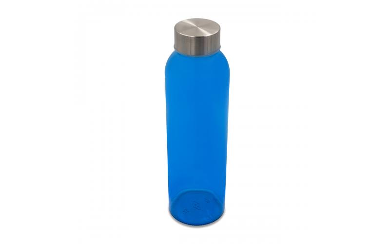 Kolorowa, szklana butelka Aqua Kuba 500 ml, niebieski