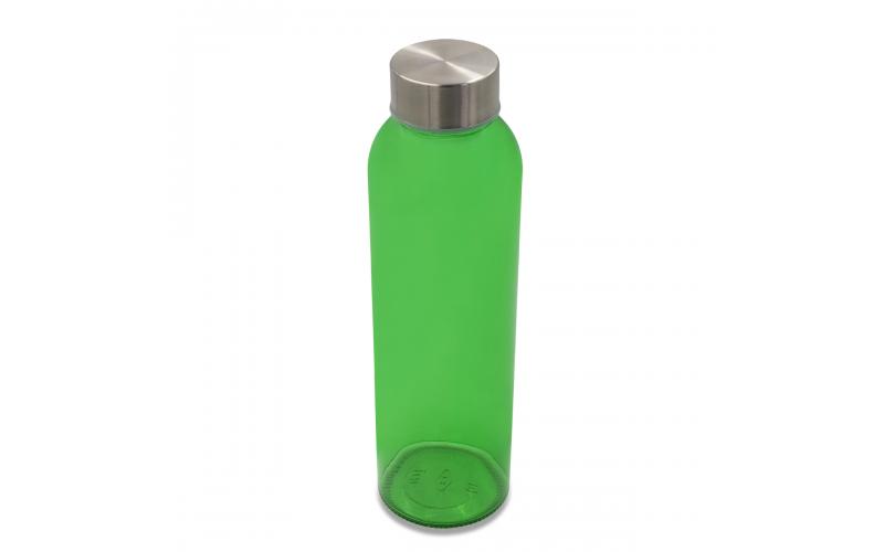 Kolorowa, szklana butelka Aqua Kuba 500 ml, zielony
