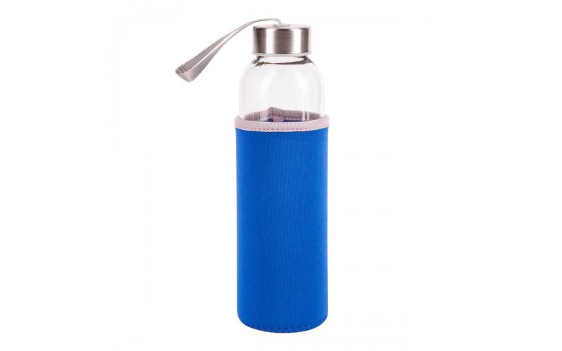 Szklana butelka Vim 500 ml, niebieski