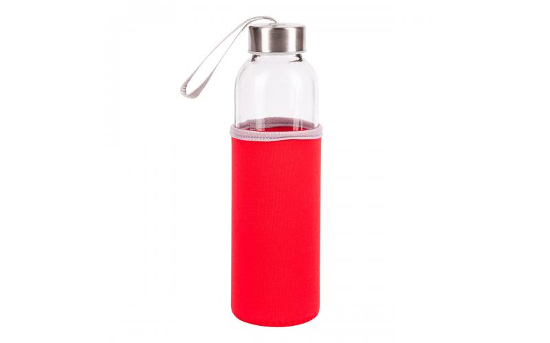 Szklana butelka Vim 500 ml, czerwony