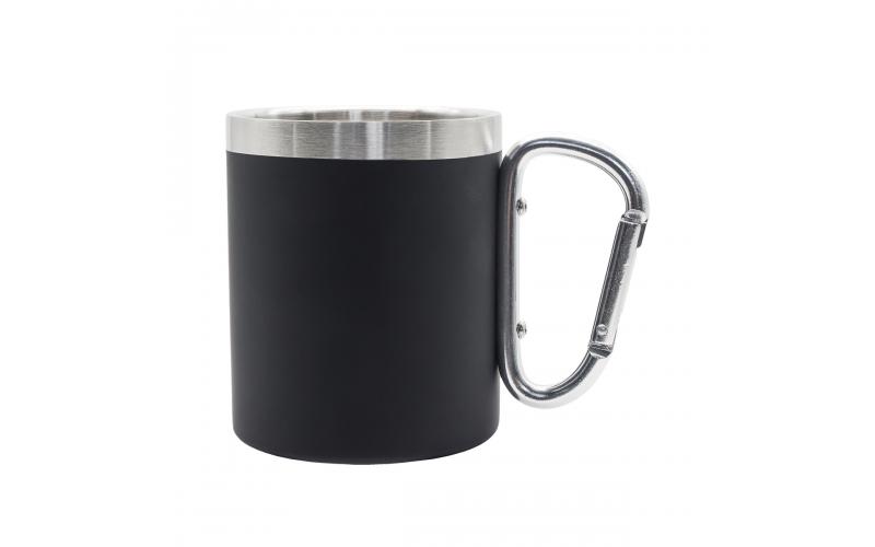 Kubek stalowy Magaro 300 ml, czarny