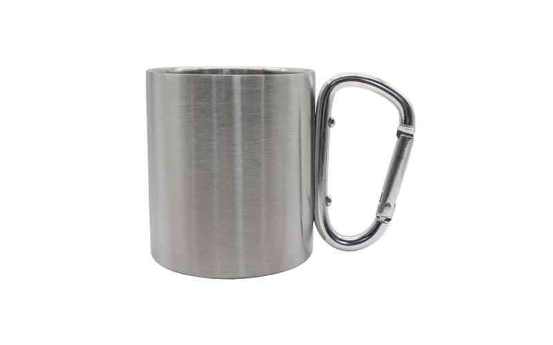 Kubek stalowy Denali 220 ml, srebrny