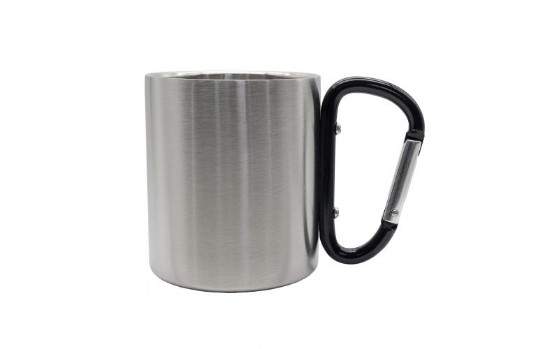 Kubek stalowy Denali 220 ml, czarny