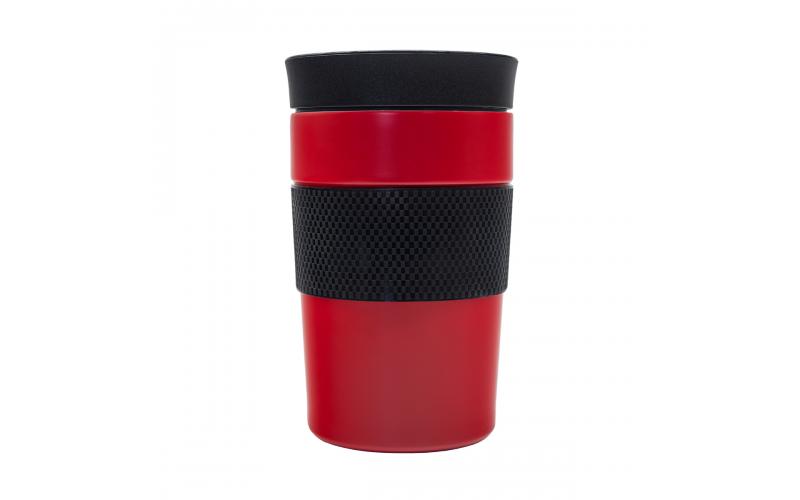 Kubek termiczny Husavik 320 ml, czerwony