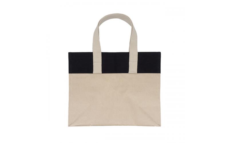 Torba bawełniana z kieszonką Alinea, czarny