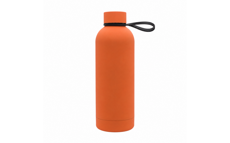 Butelka termiczna z uchwytem Mendoza Duo 500 ml, pomarańczowy