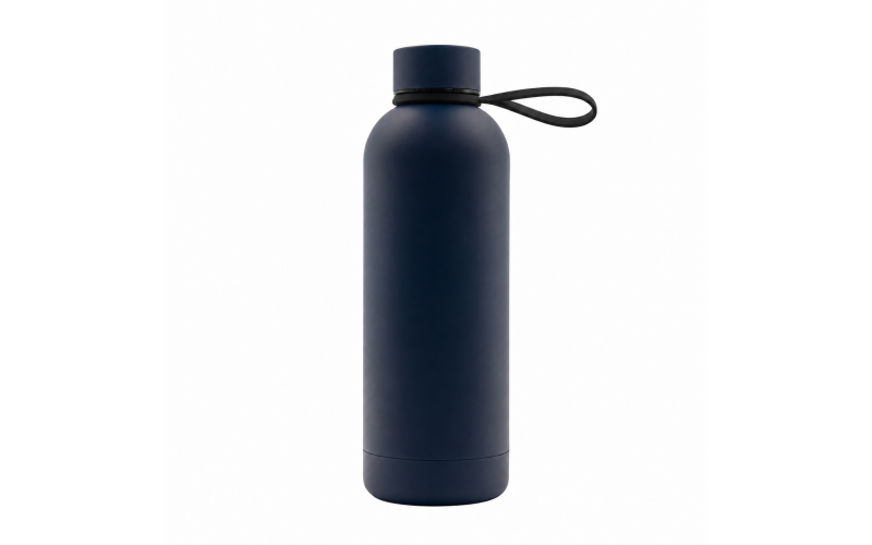 Butelka termiczna z uchwytem Mendoza Duo 500 ml, granatowy