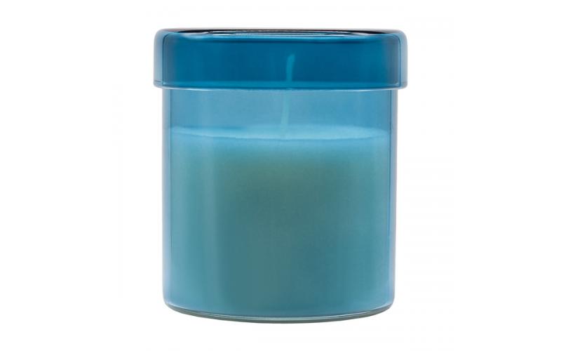 Świeca zapachowa w szkle Bloom, niebieski