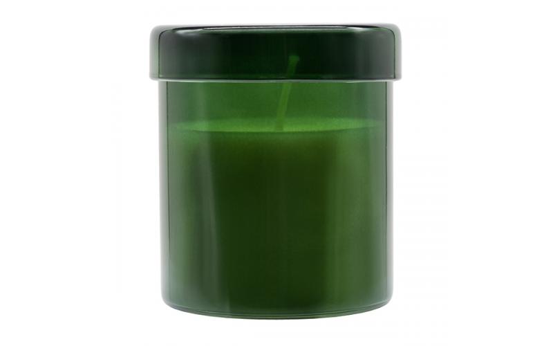 Świeca zapachowa w szkle Bloom, ciemny zielony