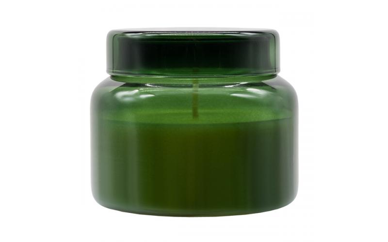 Świeca zapachowa w szkle Heaven, ciemny zielony