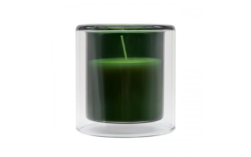 Świeca zapachowa w szkle Glasen, ciemny zielony