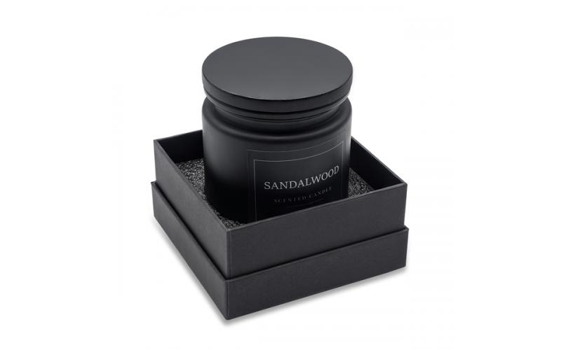 Świeca zapachowa Sandalwood, czarny