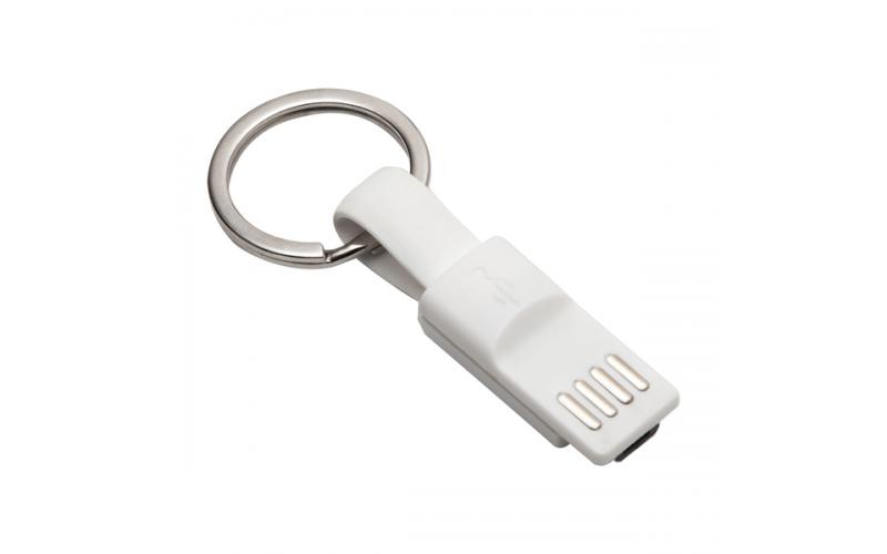 Brelok USB Hook Up, biały