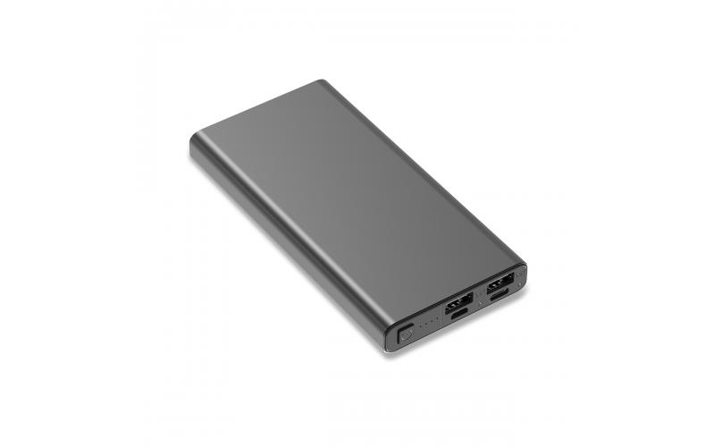 Power bank 10000 mAh Banco, grafitowy