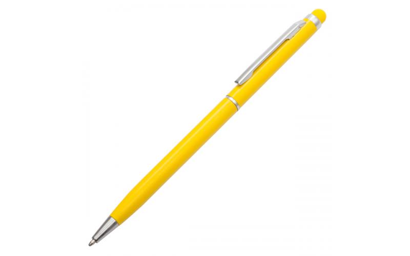 Długopis aluminiowy Touch Tip, żółty