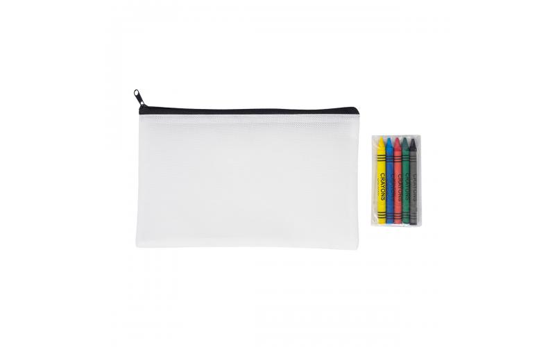 Piórnik do kolorowania Mili, biały