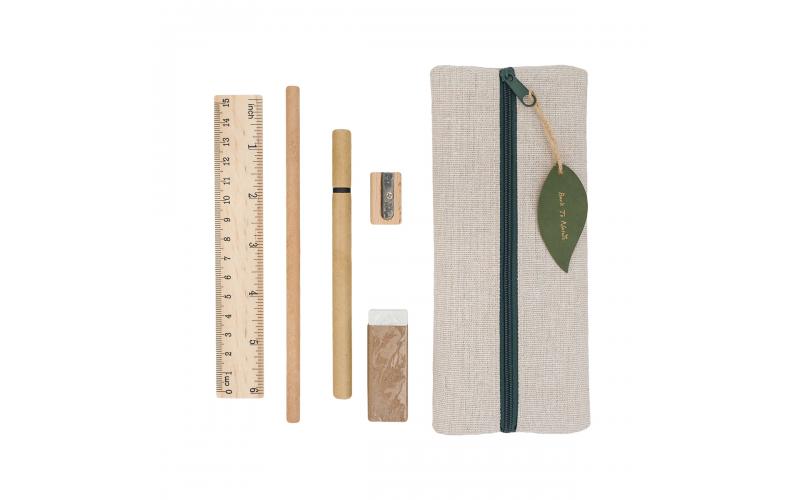 Zestaw szkolno-biurowy Officina, beżowy