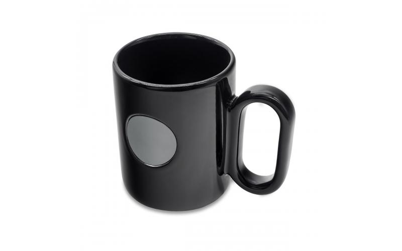 Kubek ceramiczny Pery 480 ml, czarny