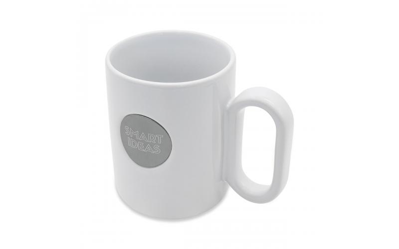 Kubek ceramiczny Pery 480 ml, biały