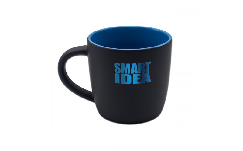 Kubek ceramiczny Esla 345 ml, niebieski