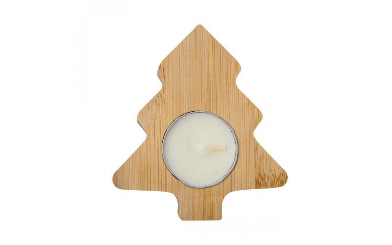 Świecznik ze świeczką tealight Comet, beżowy