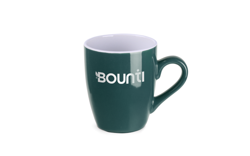 Ilona 300ml ciemnozielony/biały