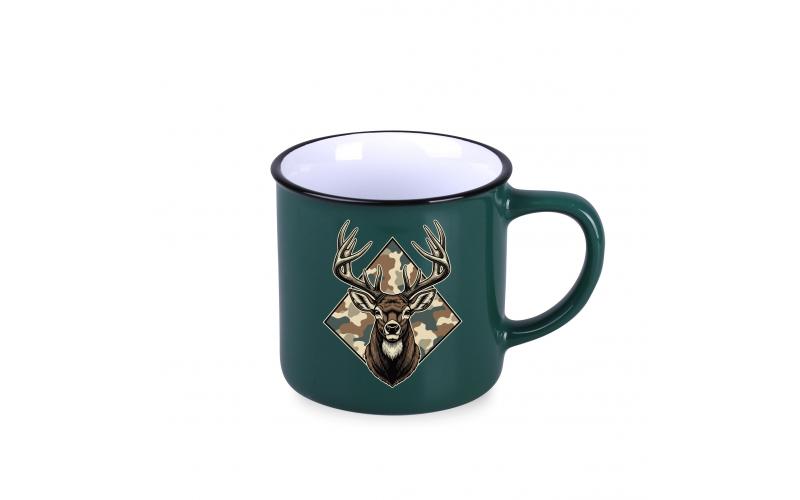 Loft 300ml ciemnozielony/biały