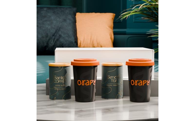 Freedom Taste 280ml satin black/pomarańczowy