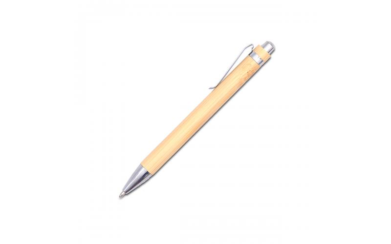 Zestaw długopis i brelok Ovar, brązowy