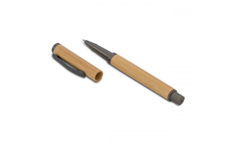 Bambusowy długopis w pudełku Machino, beżowy