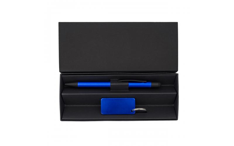 Zestaw upominkowy długopis i brelok Couple, niebieski