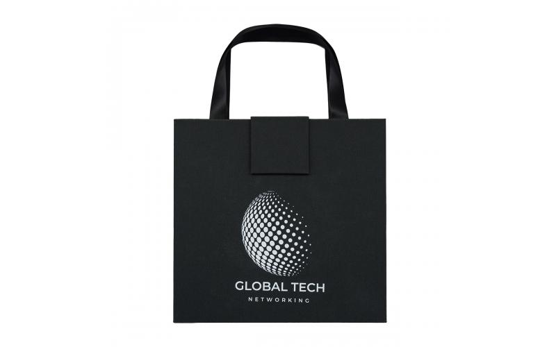 Zestaw upominkowy notes z długopisem Lovini, czarny