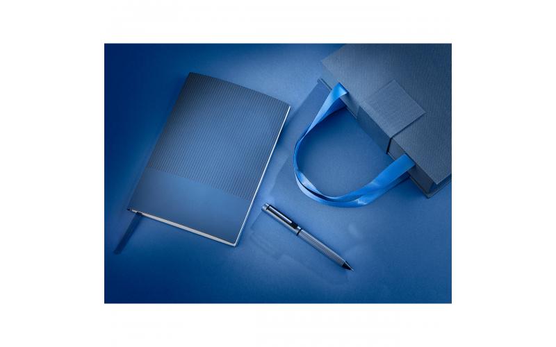 Zestaw upominkowy notes z długopisem Lovina, granatowy