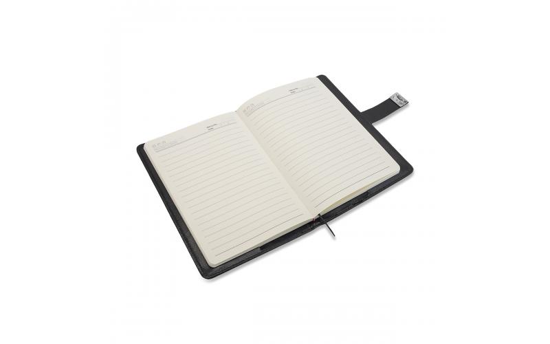 Zestaw notes z szyfrem i długopis Windsor, czarny