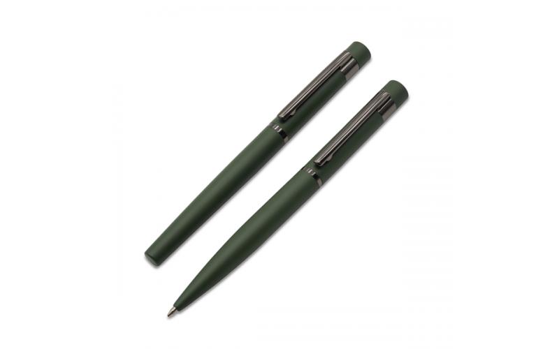 Zestaw piśmienniczy Softis, ciemny zielony