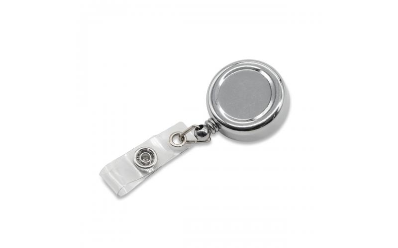 Metalowy ski-pass Zipik, srebrny