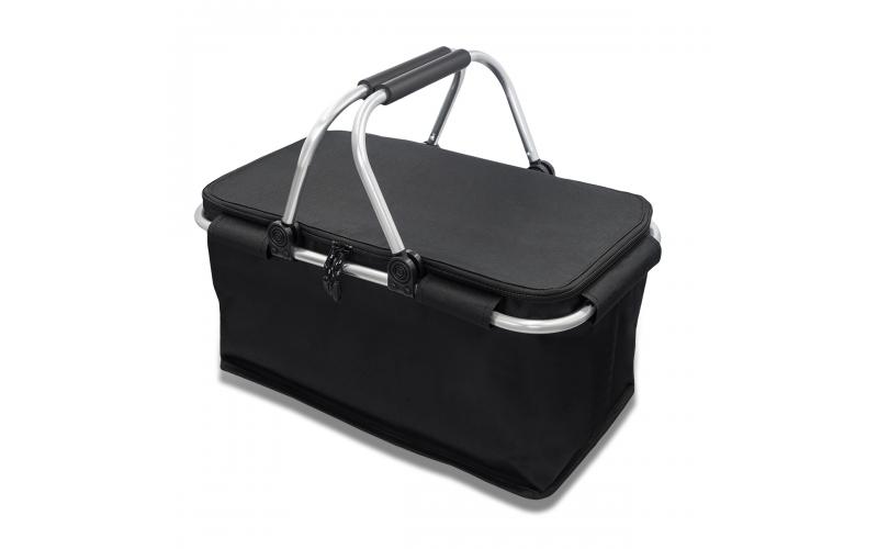 Izotermiczny kosz piknikowy Huron, czarny