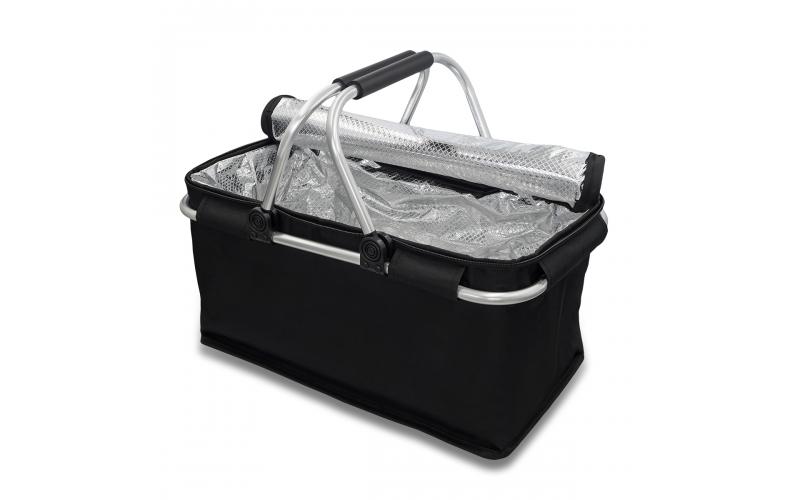 Izotermiczny kosz piknikowy Huron, czarny