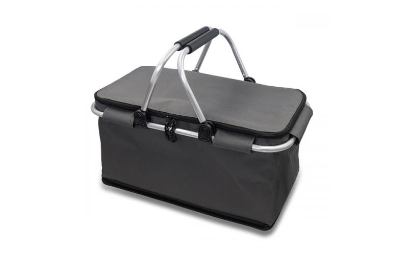 Izotermiczny kosz piknikowy Huron, grafitowy