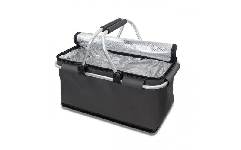 Izotermiczny kosz piknikowy Huron, grafitowy