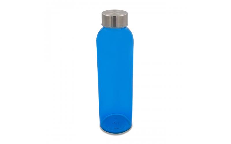 Kolorowa, szklana butelka Aqua Kuba 500 ml, niebieski