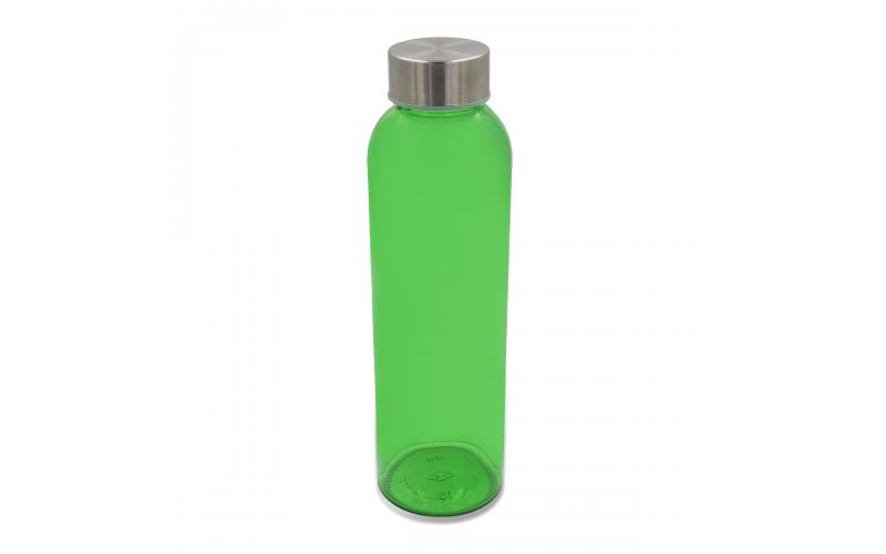 Kolorowa, szklana butelka Aqua Kuba 500 ml, zielony