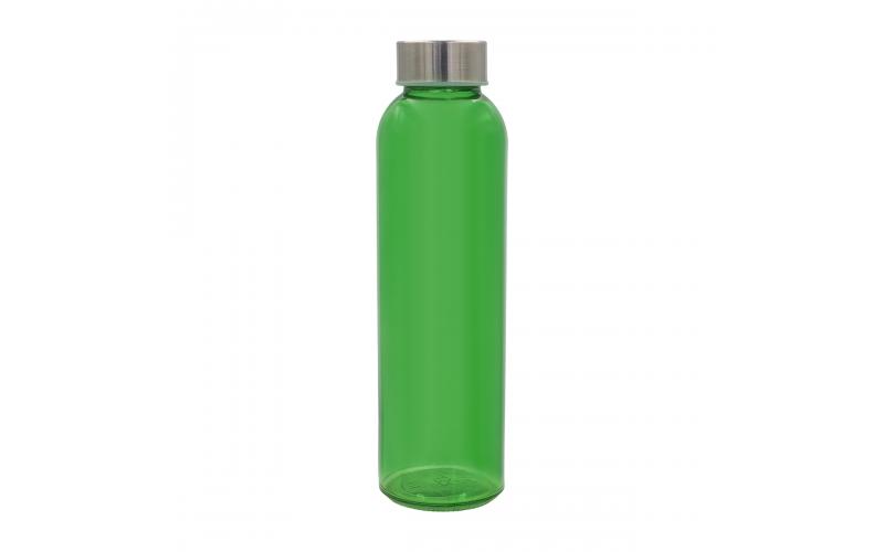 Kolorowa, szklana butelka Aqua Kuba 500 ml, zielony