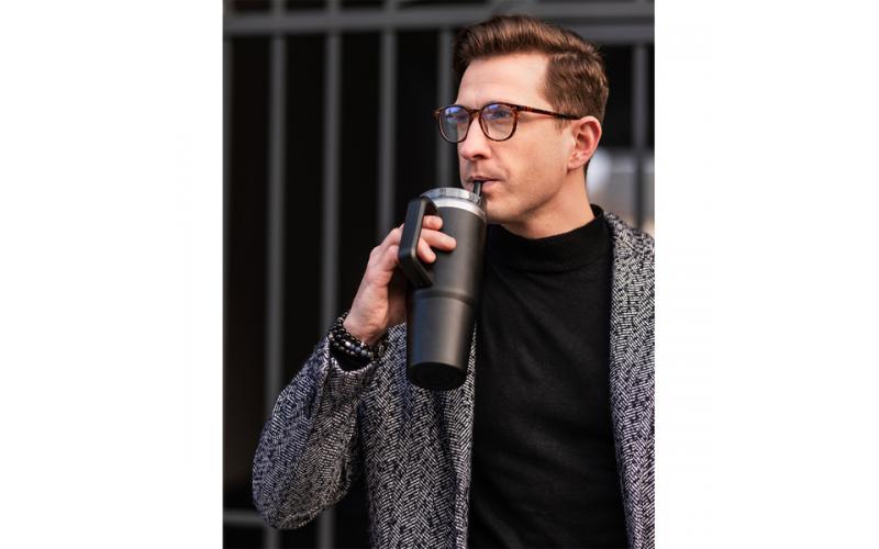 Kubek termiczny Memphis 900 ml, czarny