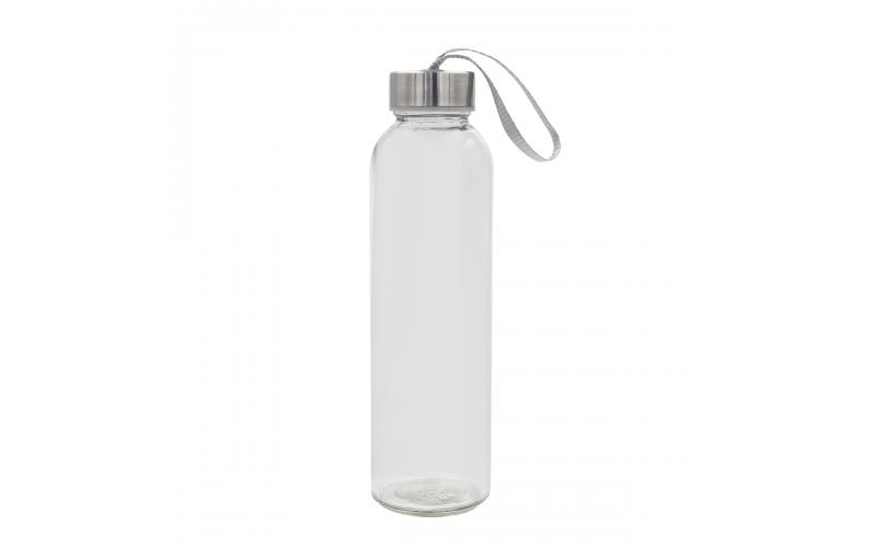 Butelka szklana Aqua Flow 500 ml, transparentny