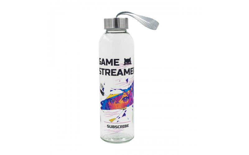 Butelka szklana Aqua Flow 500 ml, transparentny