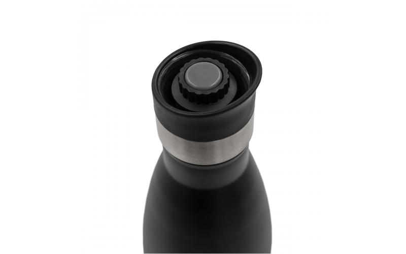 Butelka termiczna z ustnikiem 360° Yakima 550 ml, czarny