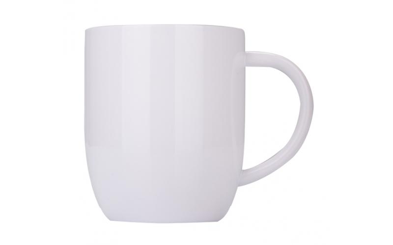 Kubek stalowy Day Alis z powłoką sublimacyjną 350 ml, biały